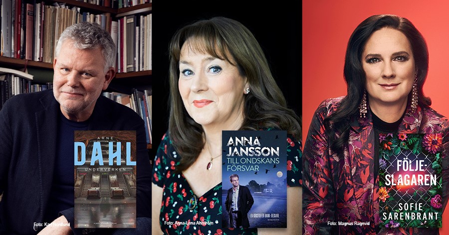 Event med Arne Dahl, Anna Jansson och Sofie Sarenbrant