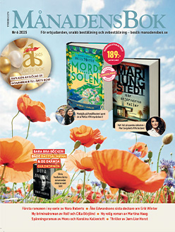 Bild på omslaget av tidningen Månadens Bok nr 6 2025.